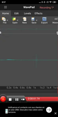 WavePad android App screenshot 0