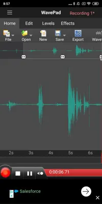 WavePad android App screenshot 1