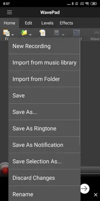 WavePad android App screenshot 4